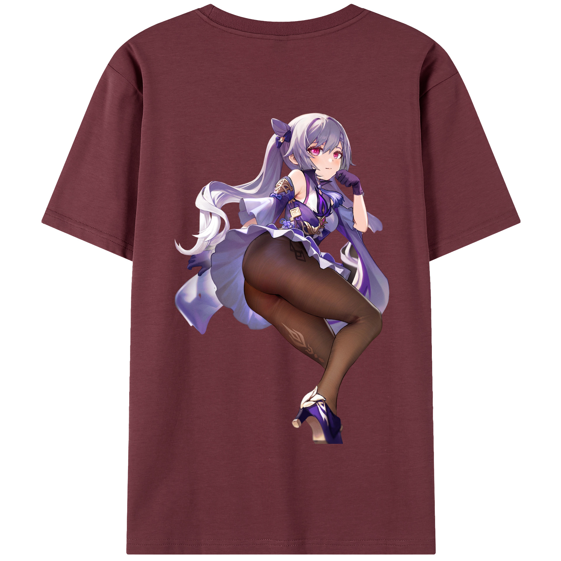 げんし神 刻晴 こくせい genshin Kokusei 綿100％半袖Tシャツ（背面プリント）
